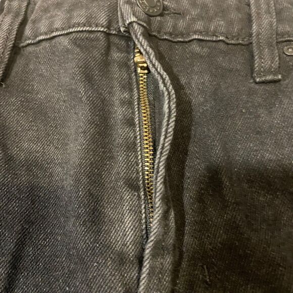 Refuge Distressed Shorts Raw Hem Black Jean Denim Short Chelsea Size 7 Rock Punk - Picture 6 of 16